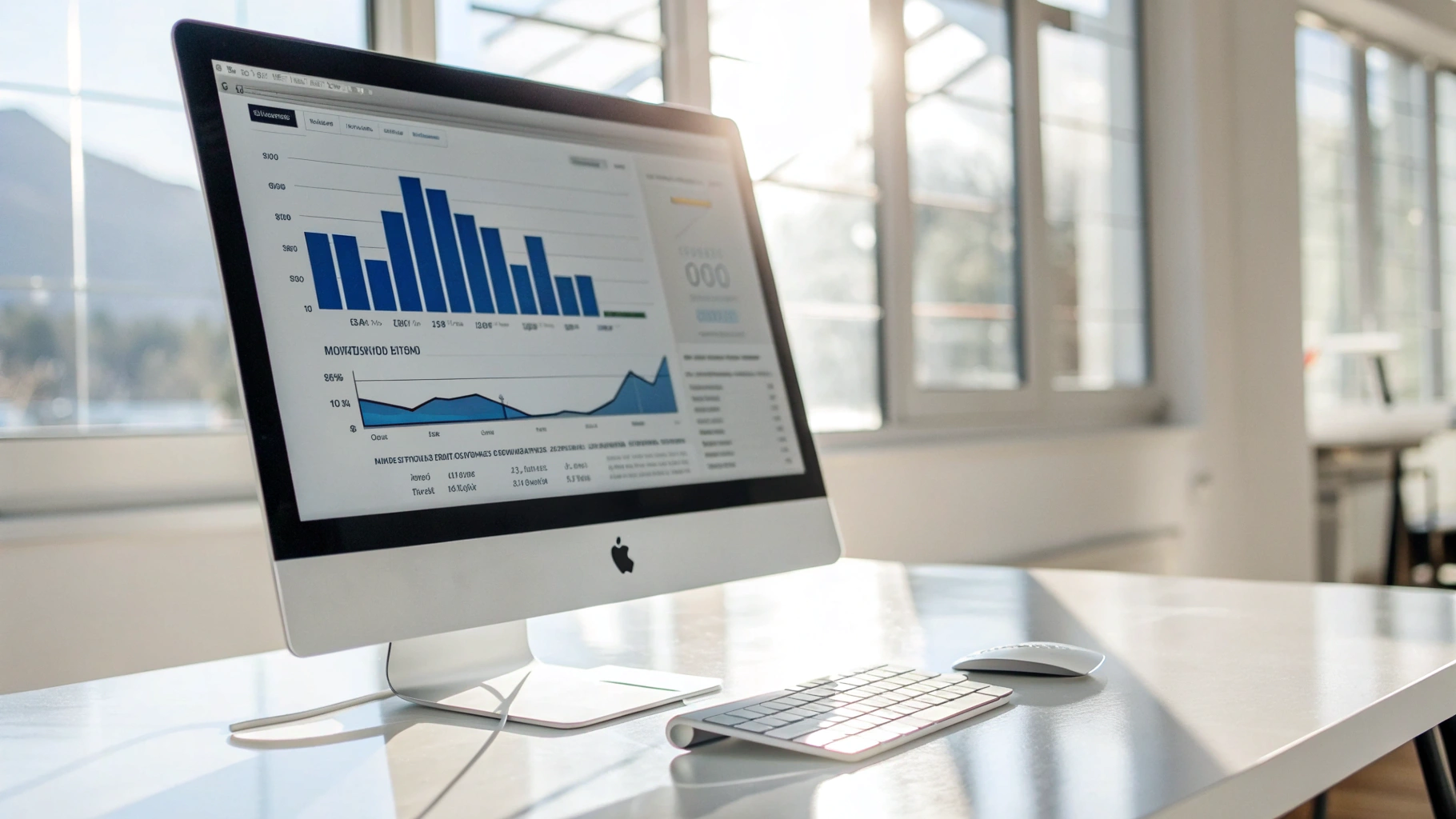 Professional revenue management dashboard showing growth analytics and OTA performance metrics
