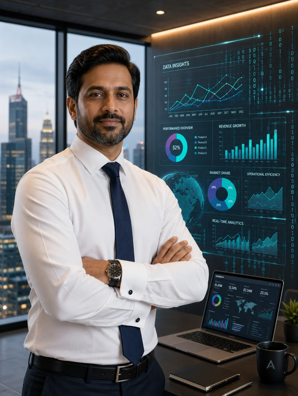 Sunil Singh, hotel revenue management expert, reviewing data analytics