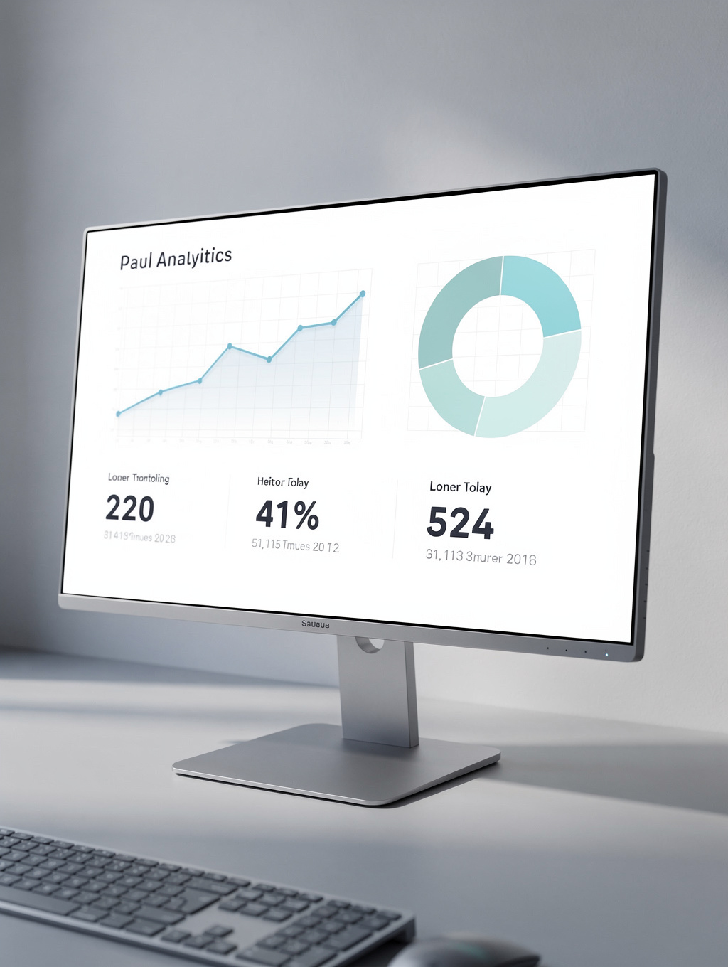 Professional revenue data analysis on a digital dashboard