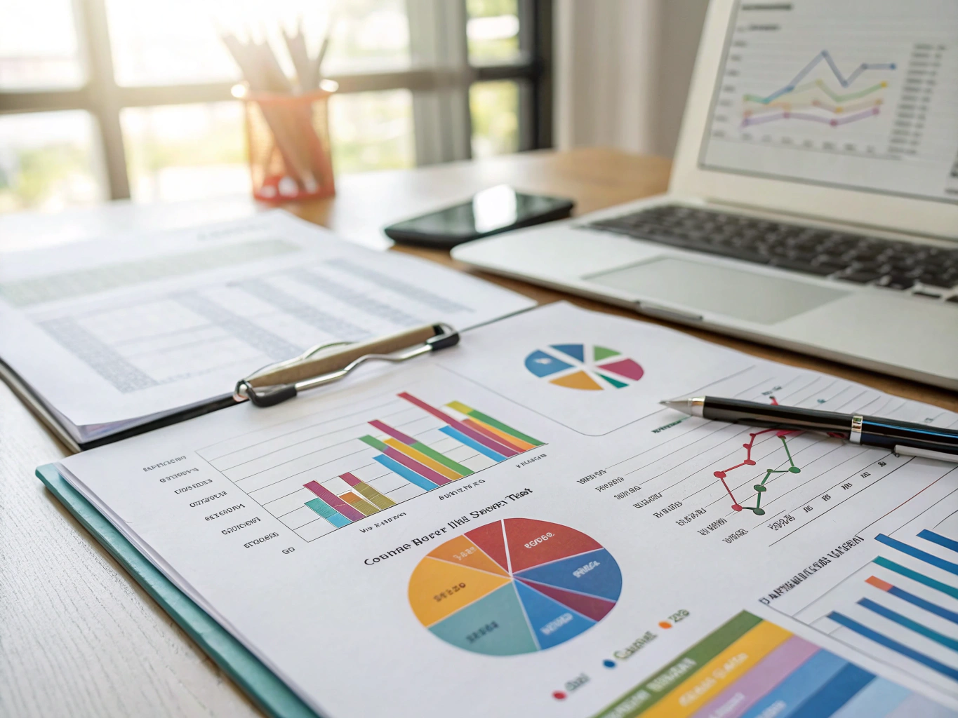 Revenue audit report showing growth trends and gold performance markers