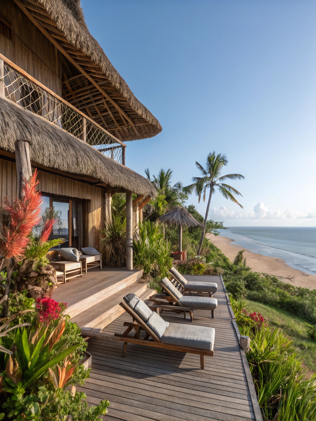 Boutique hotel in Thailand showing modern revenue management dashboard and booking analytics