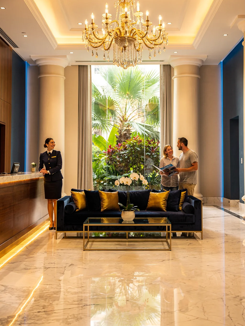 Boutique Resort Thailand — luxury lobby area with high occupancy rates