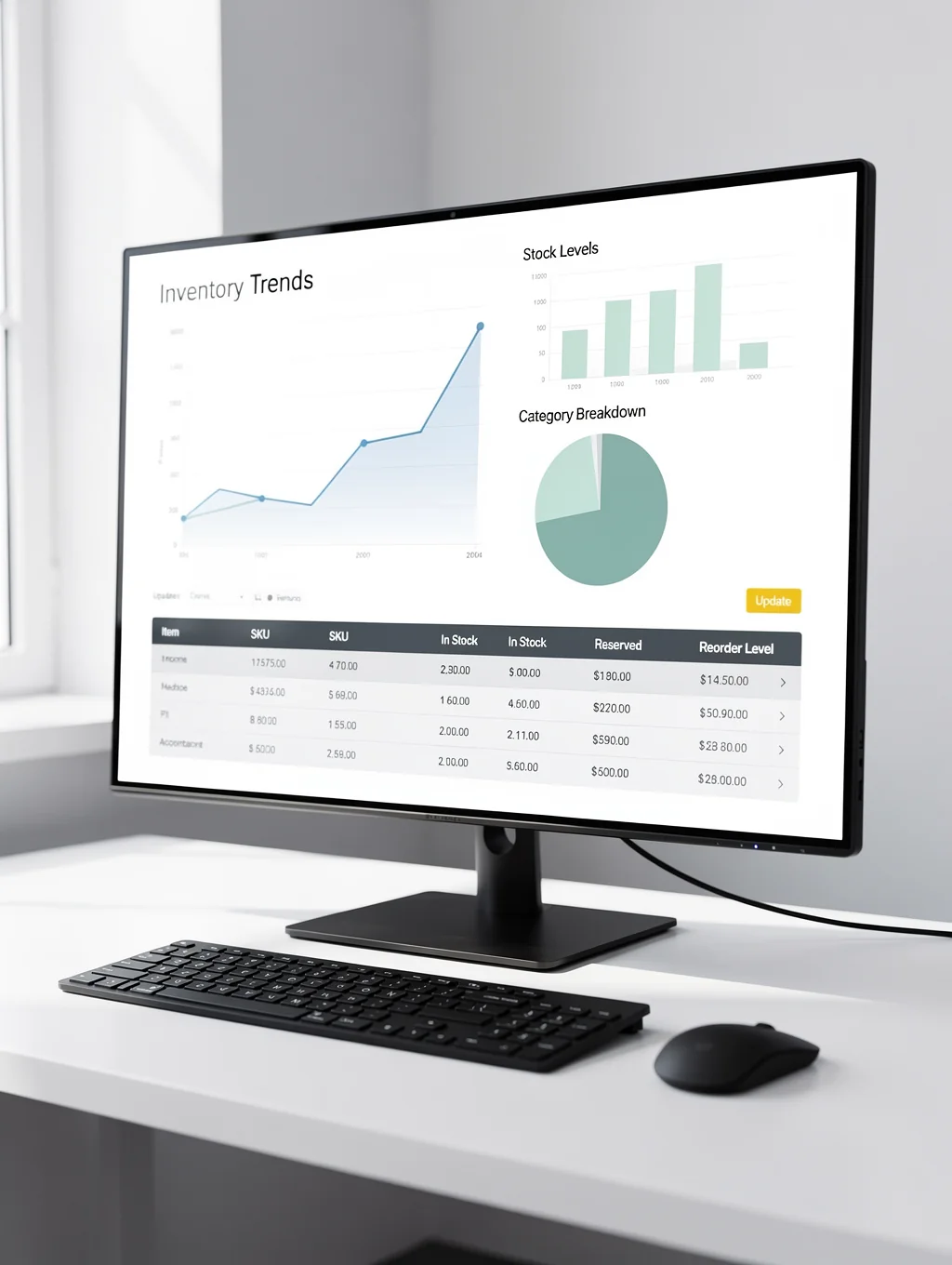 Digital dashboard showing real-time hotel inventory and revenue analytics