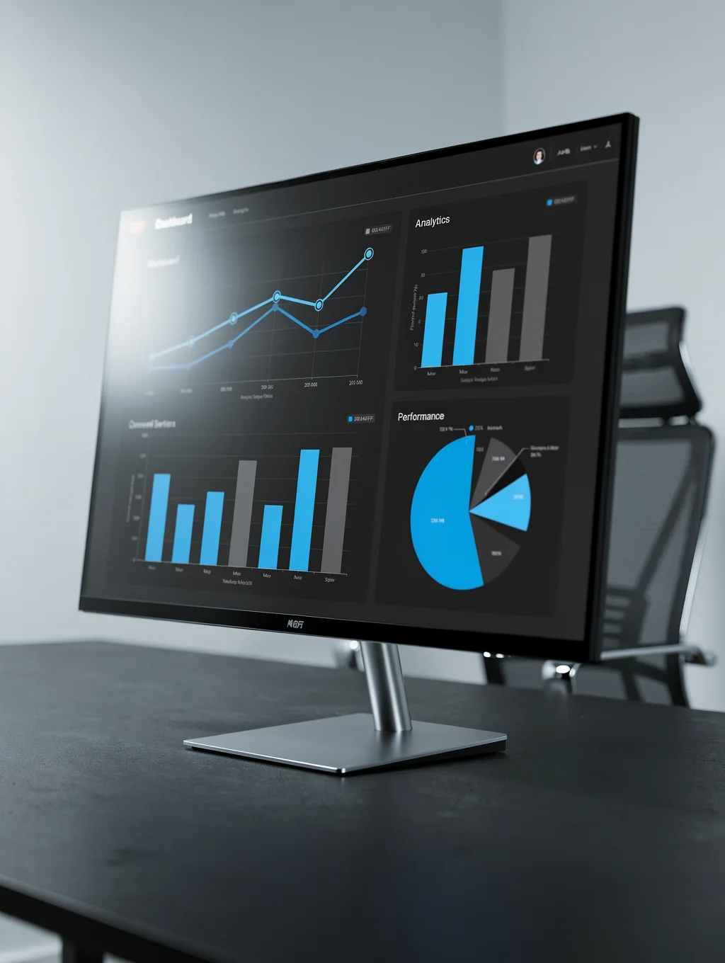 Data dashboard showing OTA performance metrics