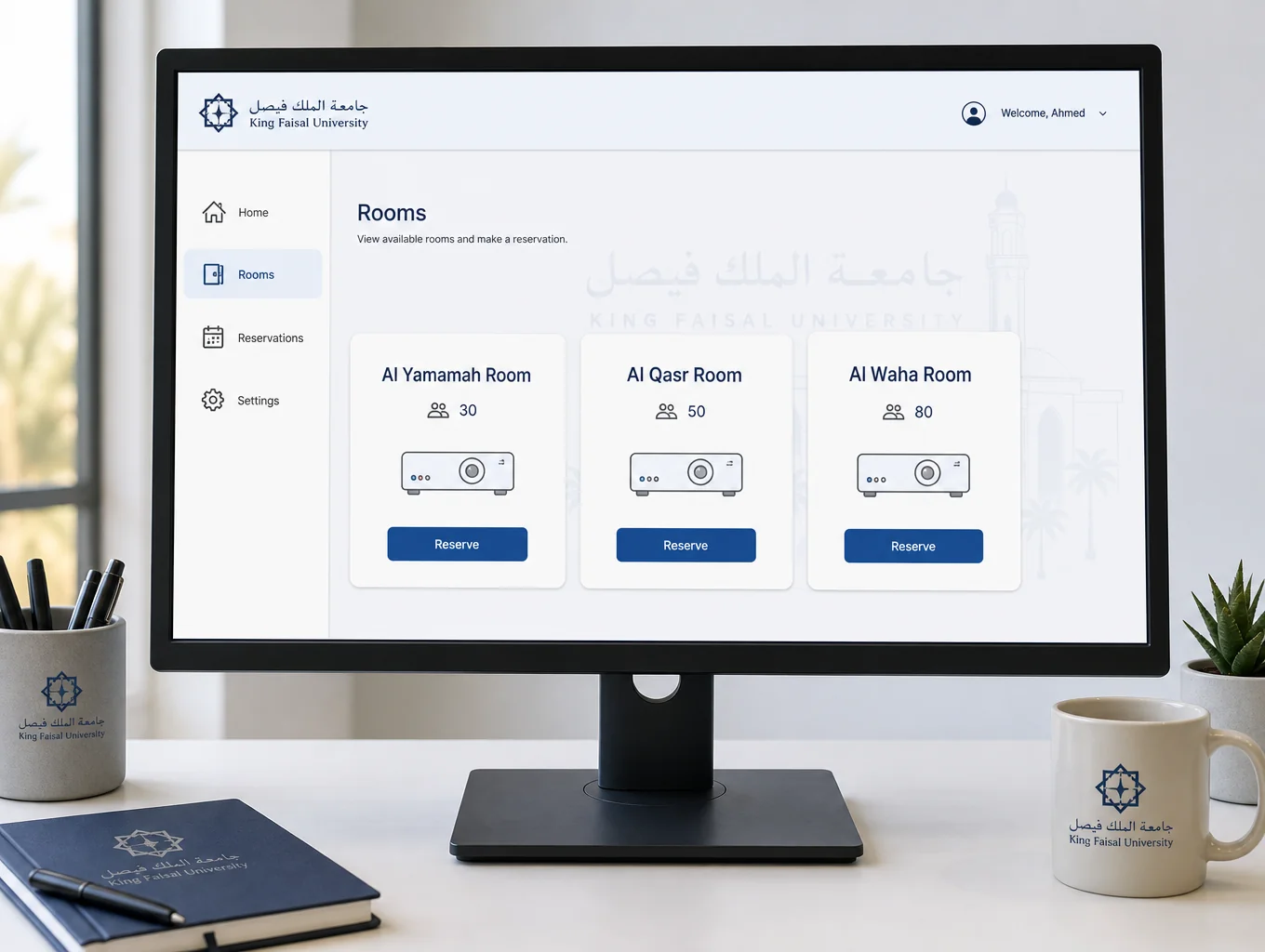 Hotel Property Management System dashboard interface