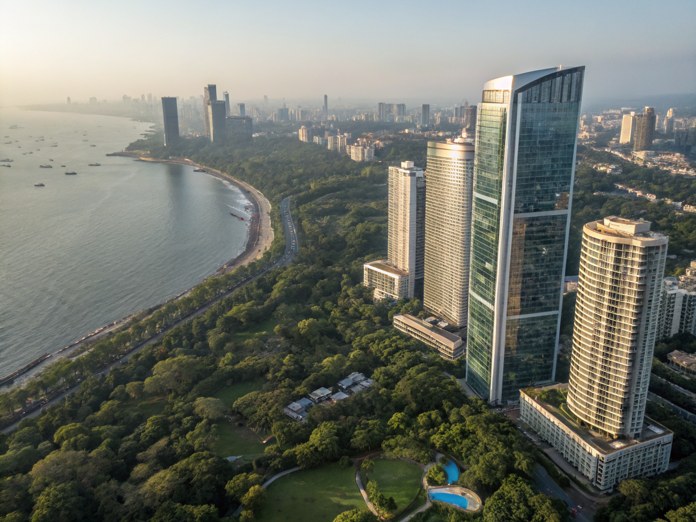 Mumbai business district representing South Asian hotel markets