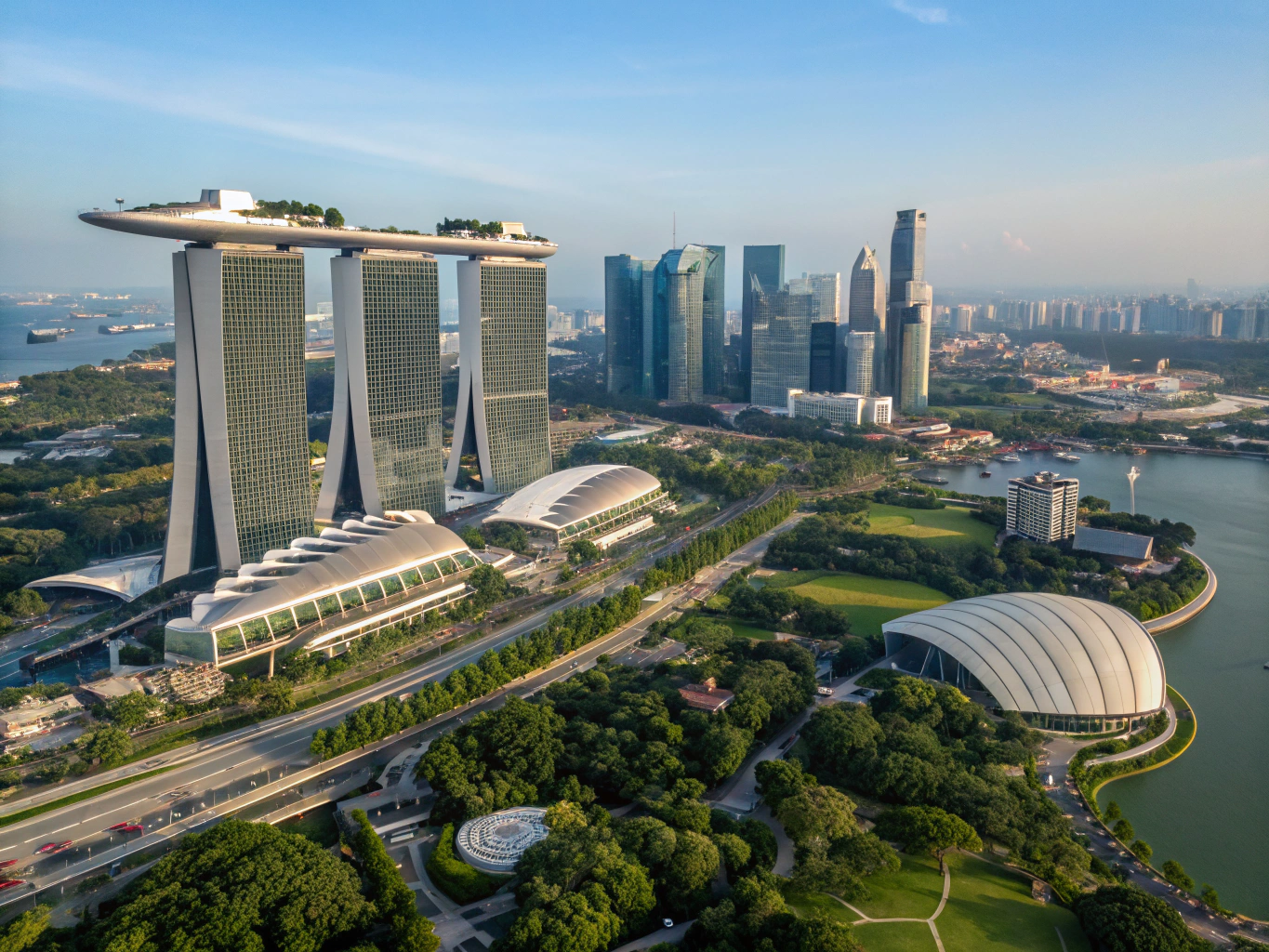 Singapore resort hospitality district representing Southeast Asia