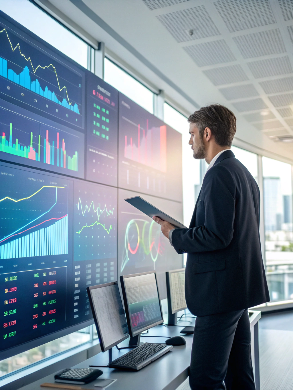Hotel revenue analytics dashboard showing growth trends